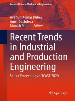 cover image of Recent Trends in Industrial and Production Engineering